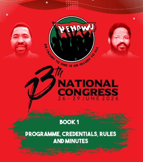 NEHAWU 13th Congress - Book 1 Credentials and Minutes